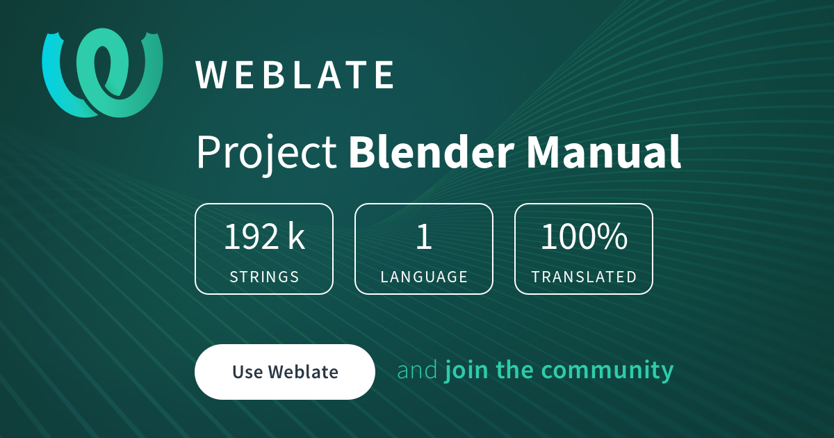 Blender Manual - English @ Blender Translate